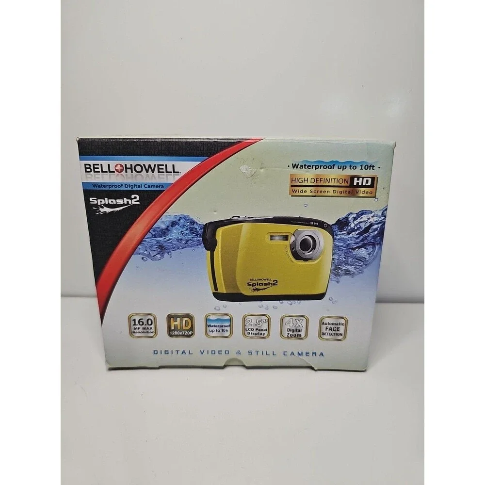 Bell+Howell Splash WP16-O Waterproof digital camera - Orange Tested Working